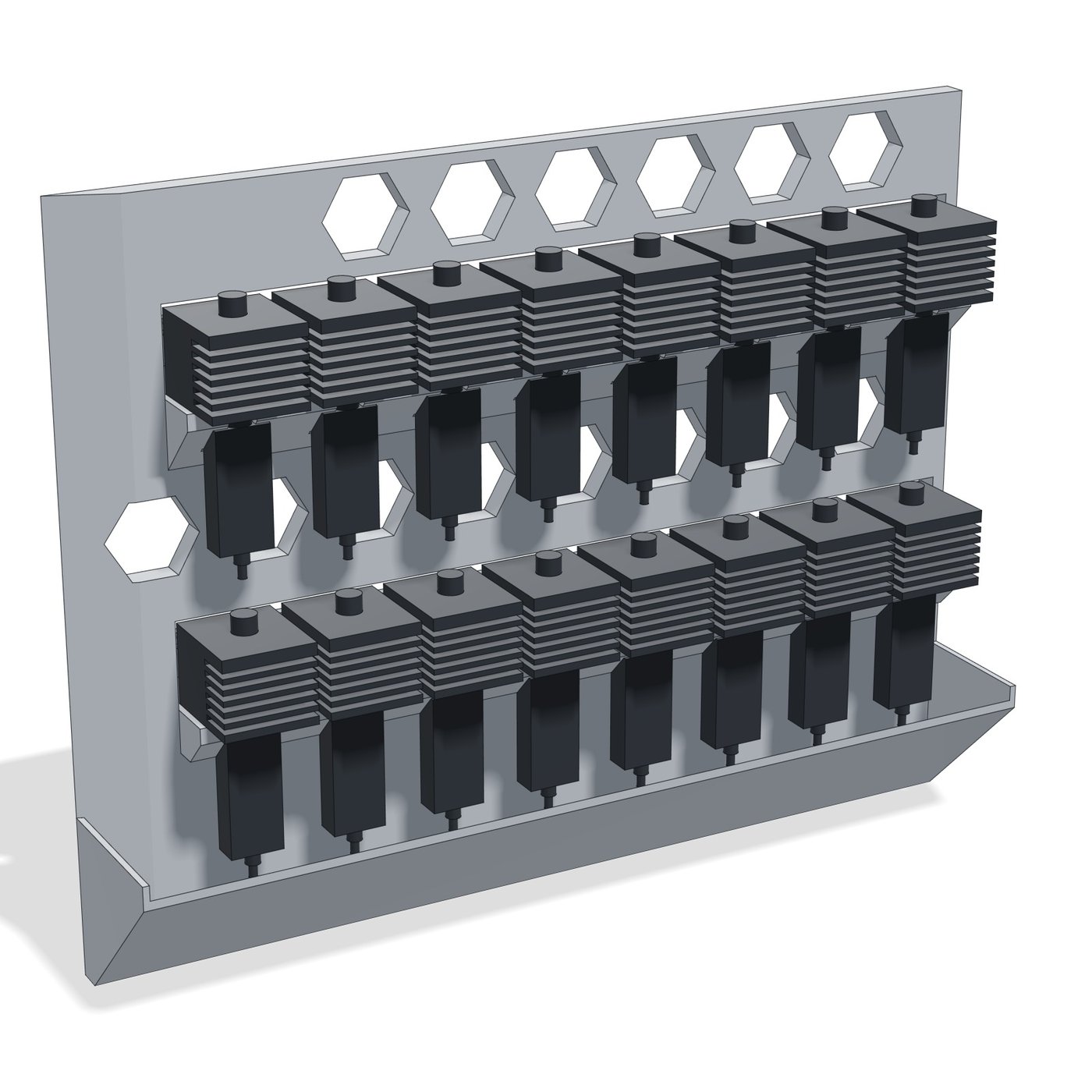 Magnetic Nozzle Holder for 16 Bambu Lab H2D / H2S Hotends — photo 1 of 6