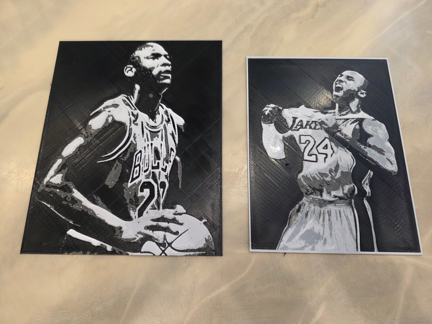 NBA Kobe Bryant and Michael Jordan 3D art picture — photo 1 of 5